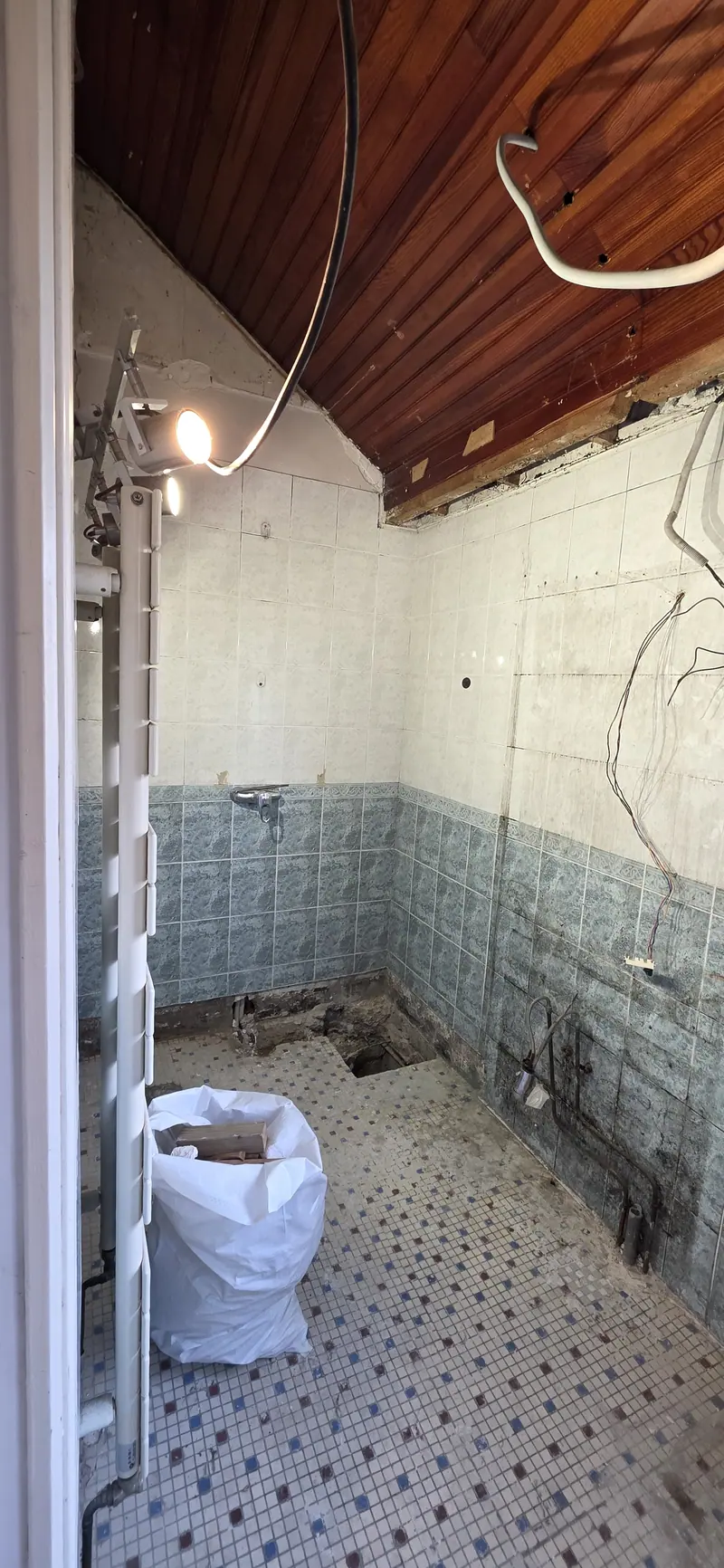 La salle de bain déposée (Extension et aménagement intérieur, Eaubonne)